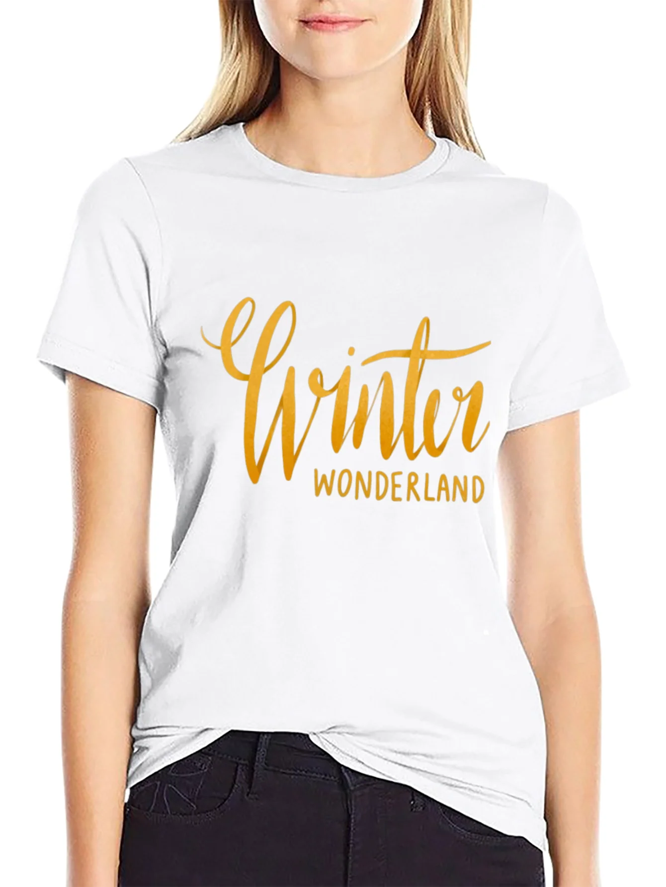 Winter Wonderland Black Graphic Tee