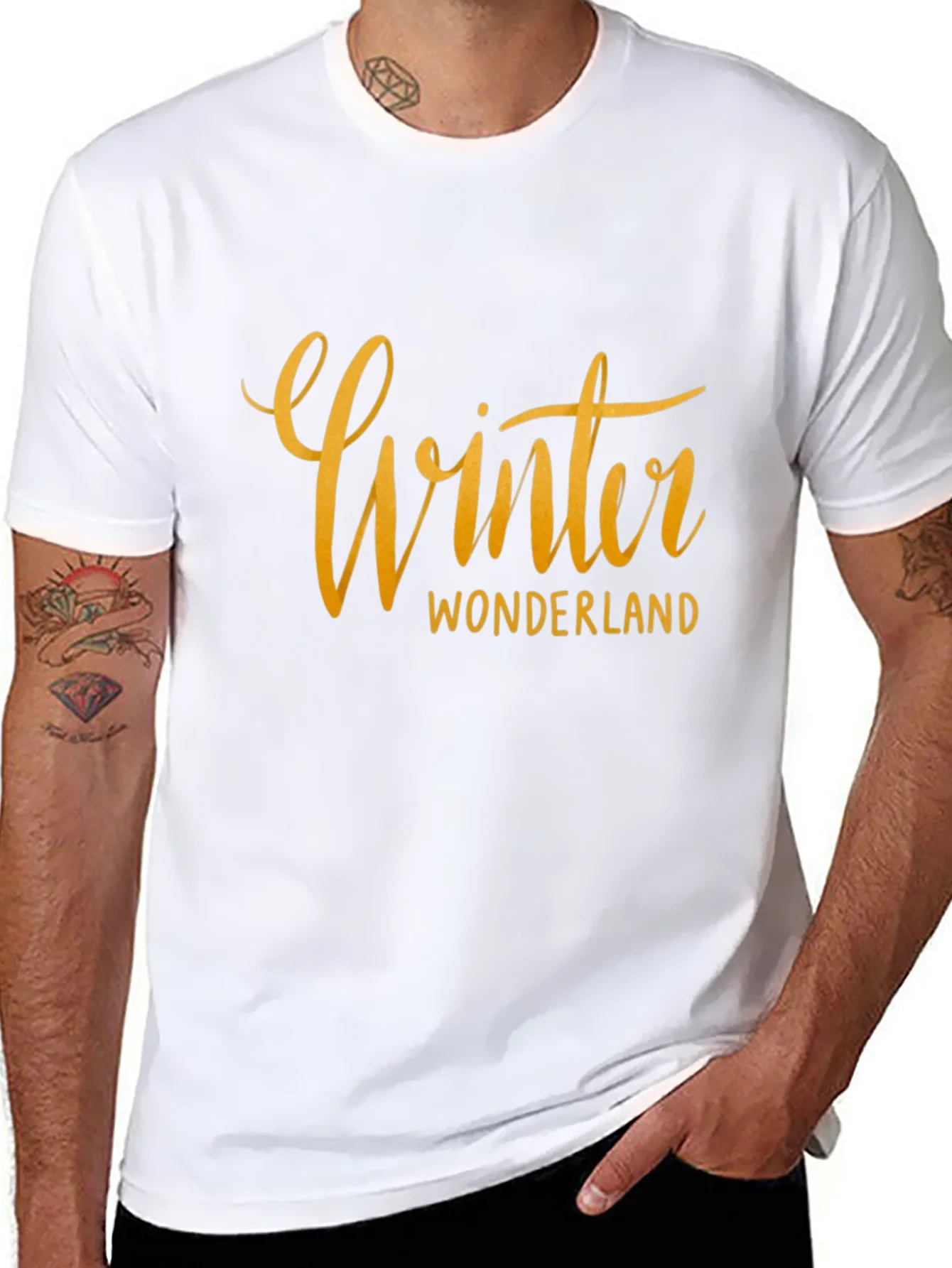 Winter Wonderland Black Graphic Tee