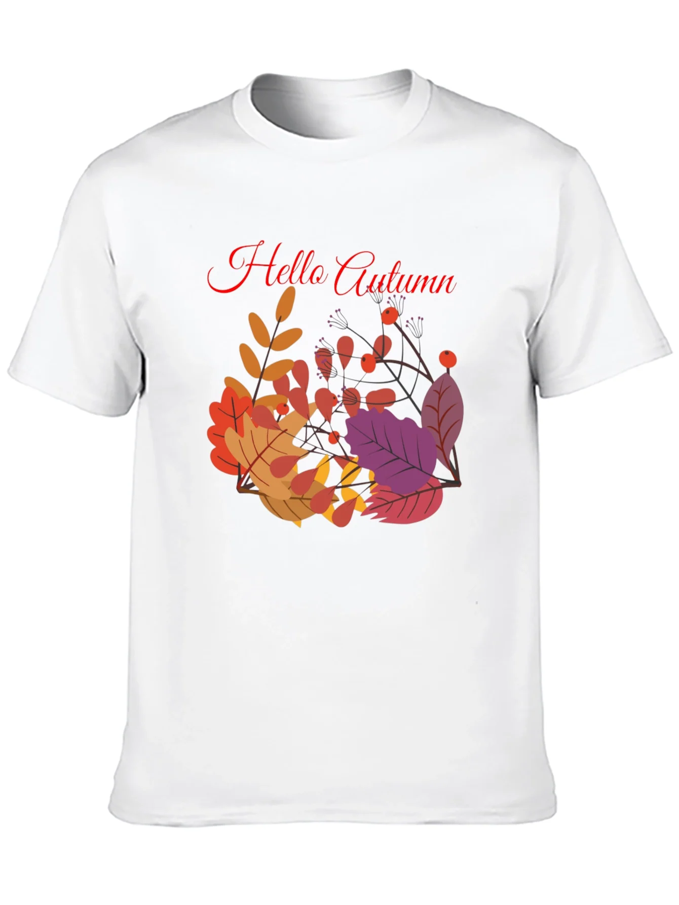 Hello Autumn Graphic Tee - Stylish Fall Season T-Shirt