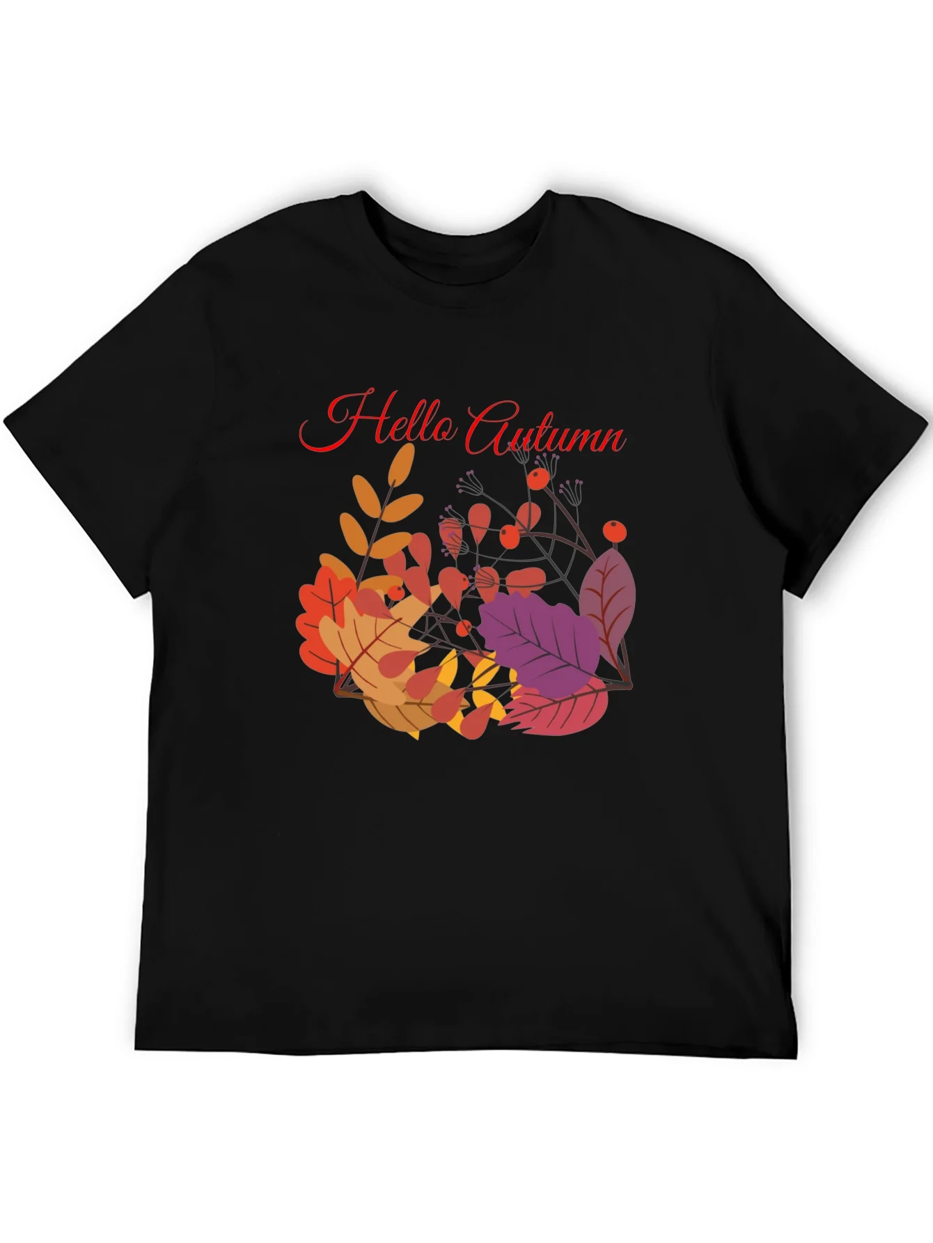 Hello Autumn Graphic Tee - Stylish Fall Season T-Shirt
