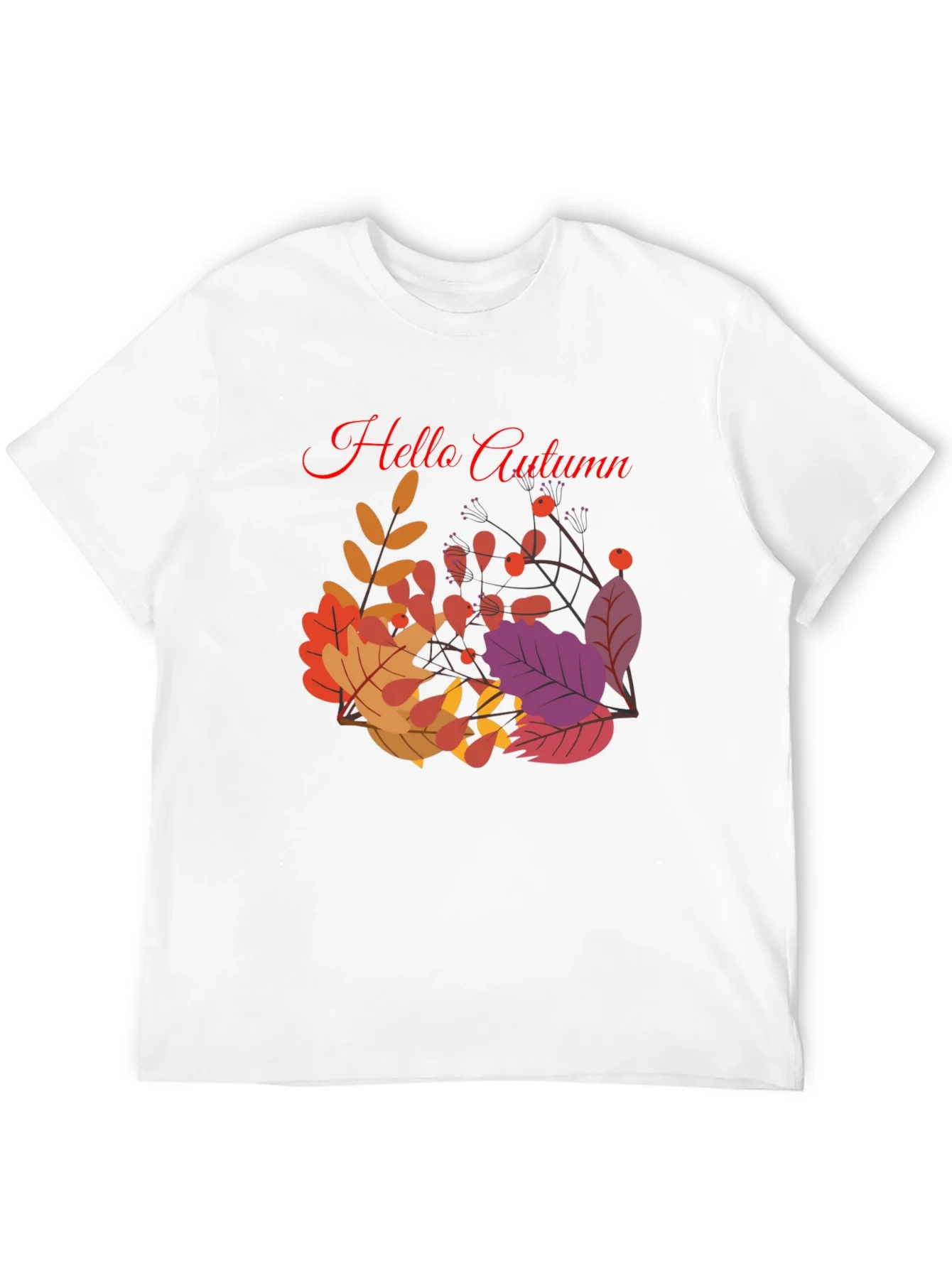 Hello Autumn Graphic Tee - Stylish Fall Season T-Shirt