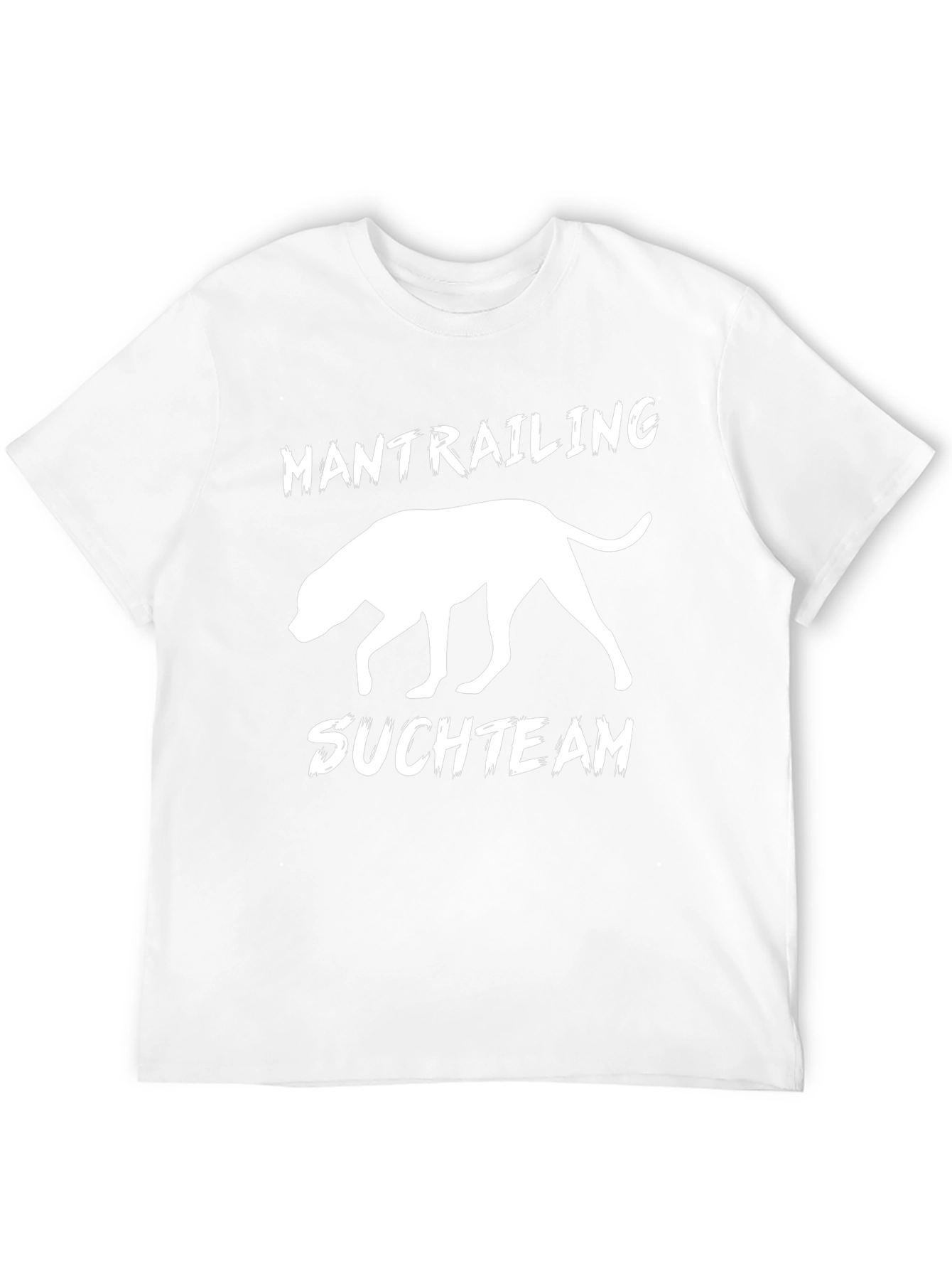 Mantrailing Suchteam Dog Silhouette Black T-Shirt