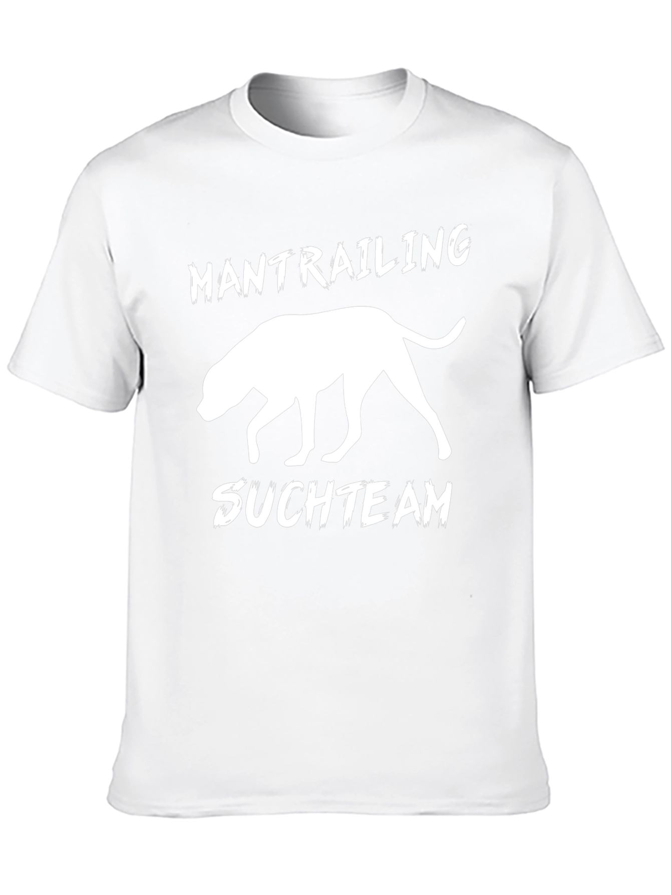 Mantrailing Suchteam Dog Silhouette Black T-Shirt