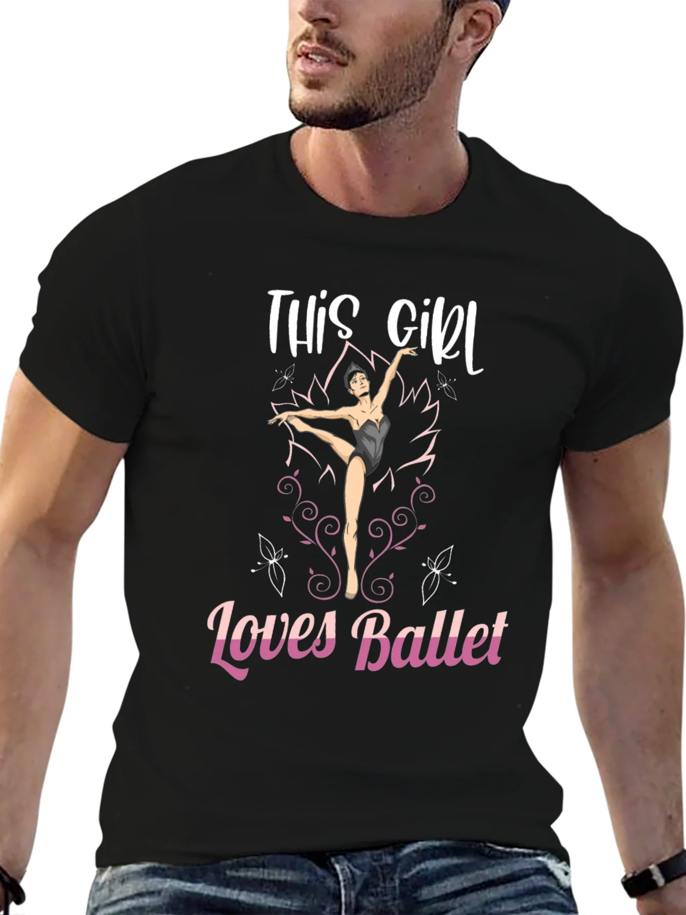 This Girl Loves Ballet Graphic T-Shirt