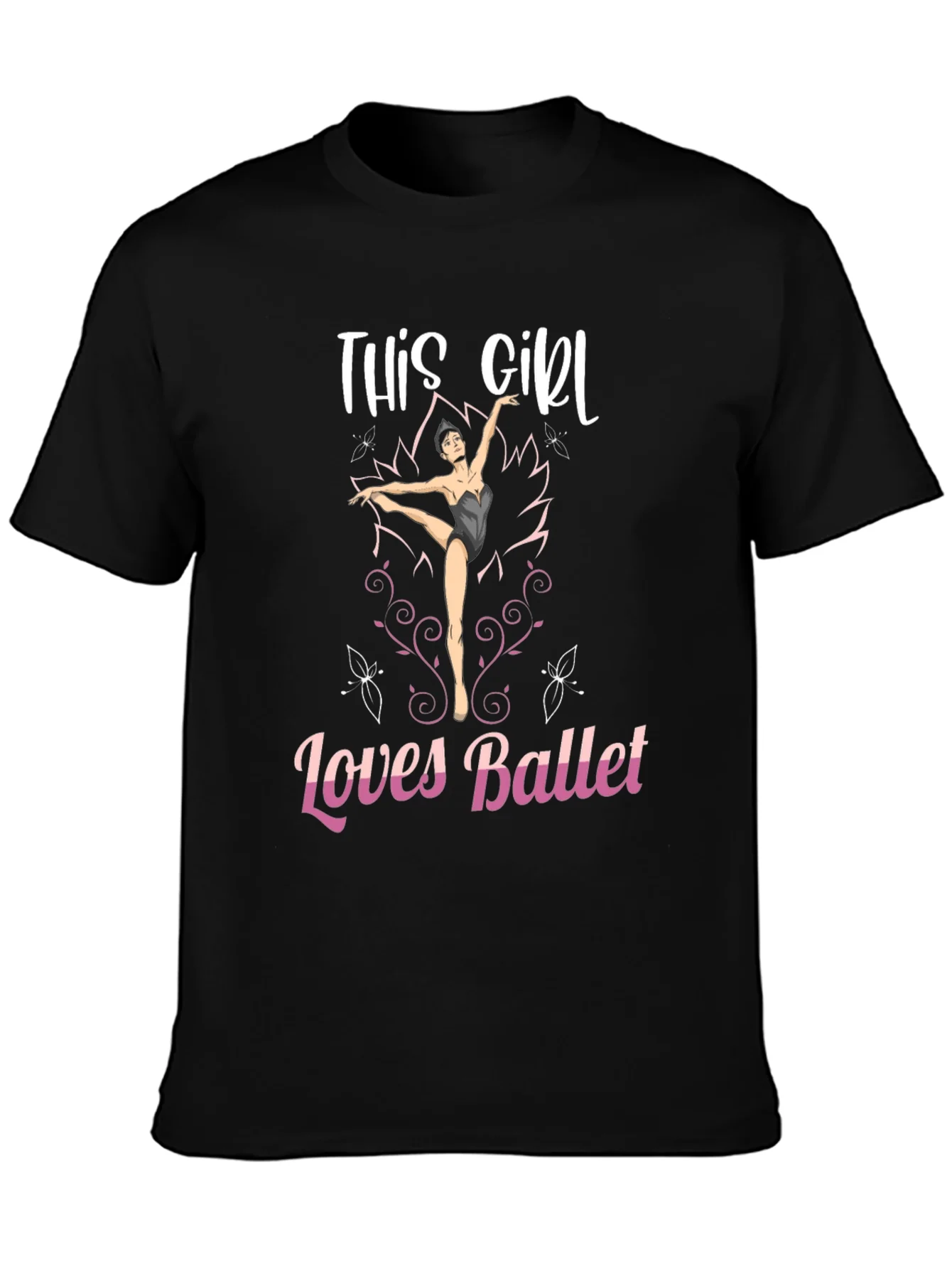 This Girl Loves Ballet Graphic T-Shirt