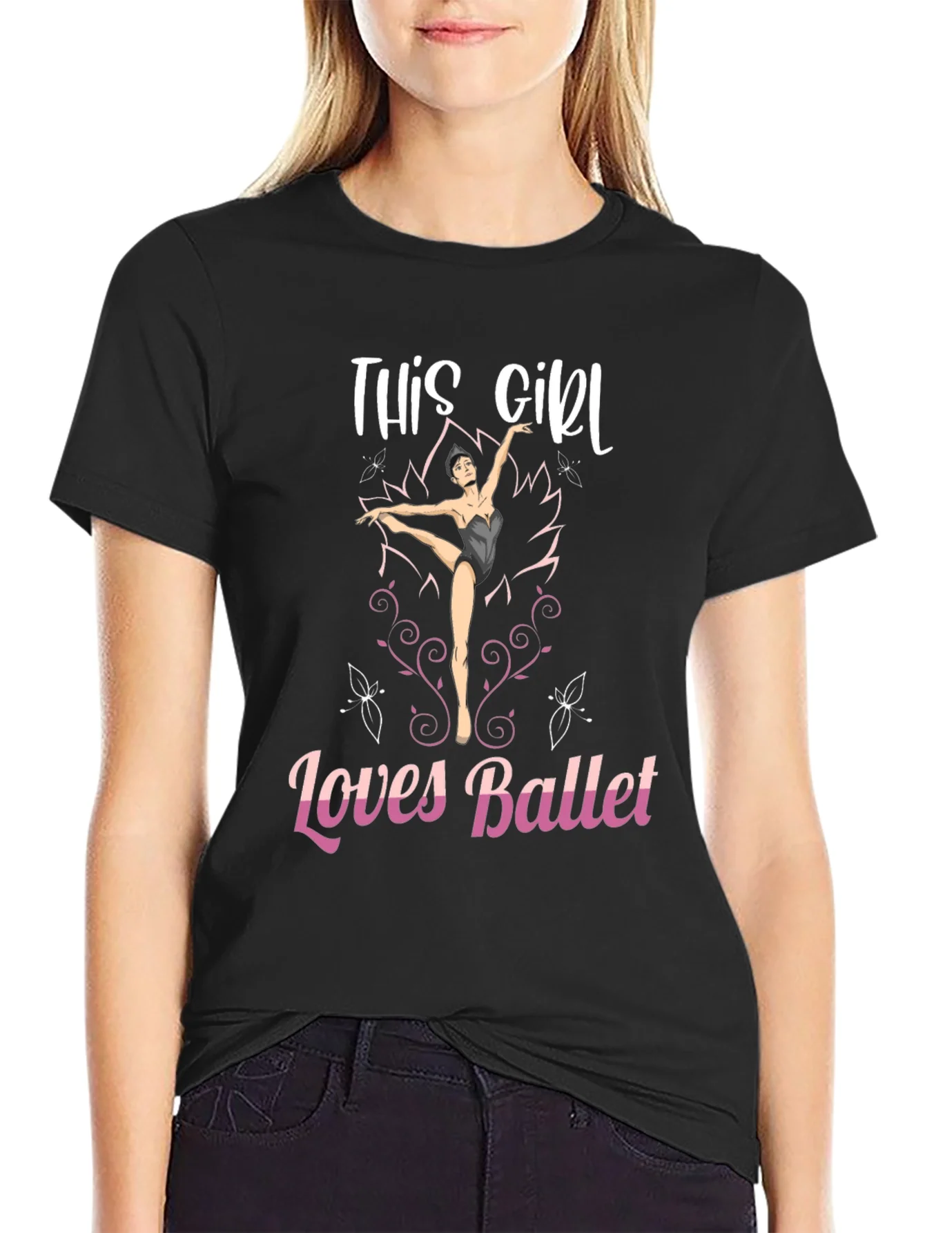 This Girl Loves Ballet Graphic T-Shirt