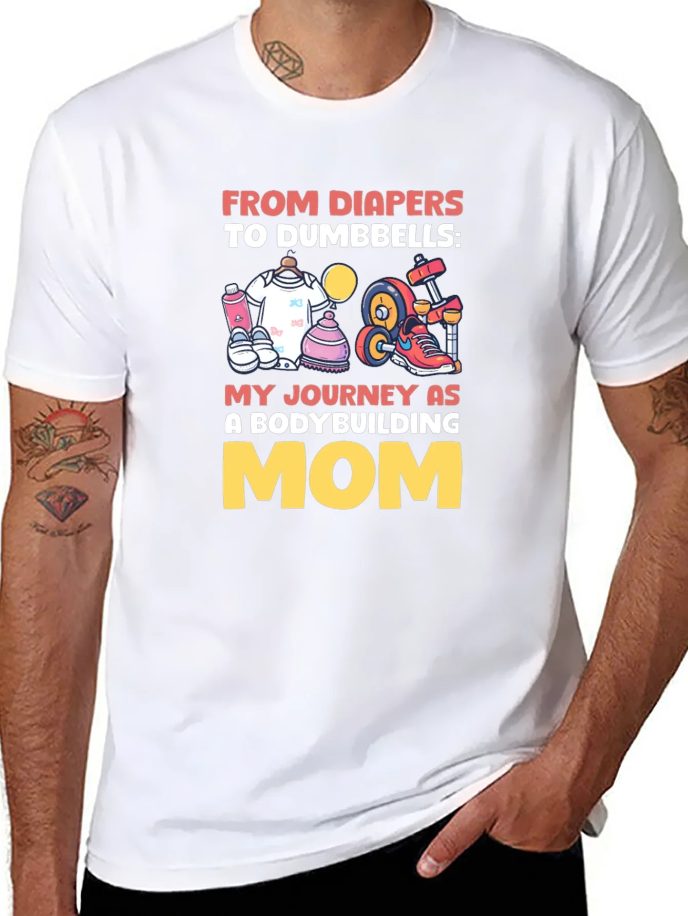 Bodybuilding Mom Graphic Tee