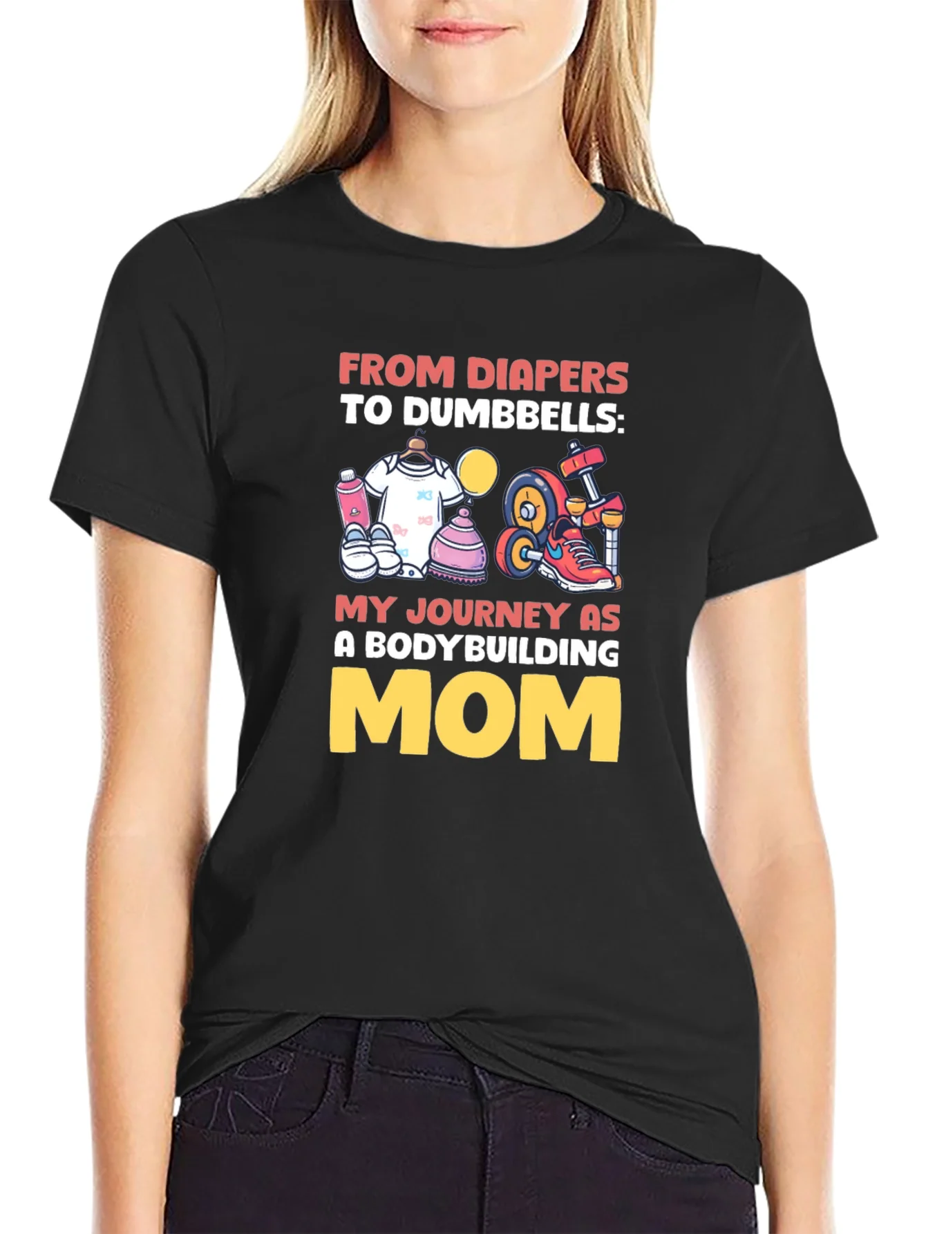 Bodybuilding Mom Graphic Tee