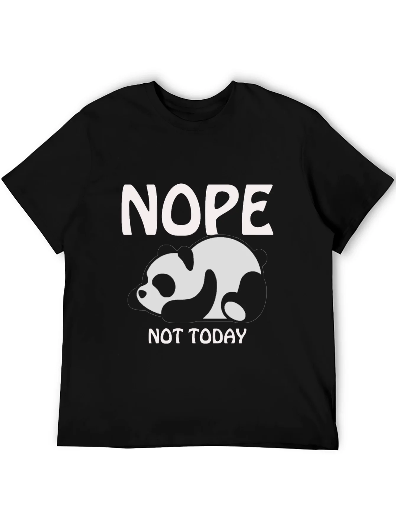 Nope Not Today Panda Graphic T-Shirt