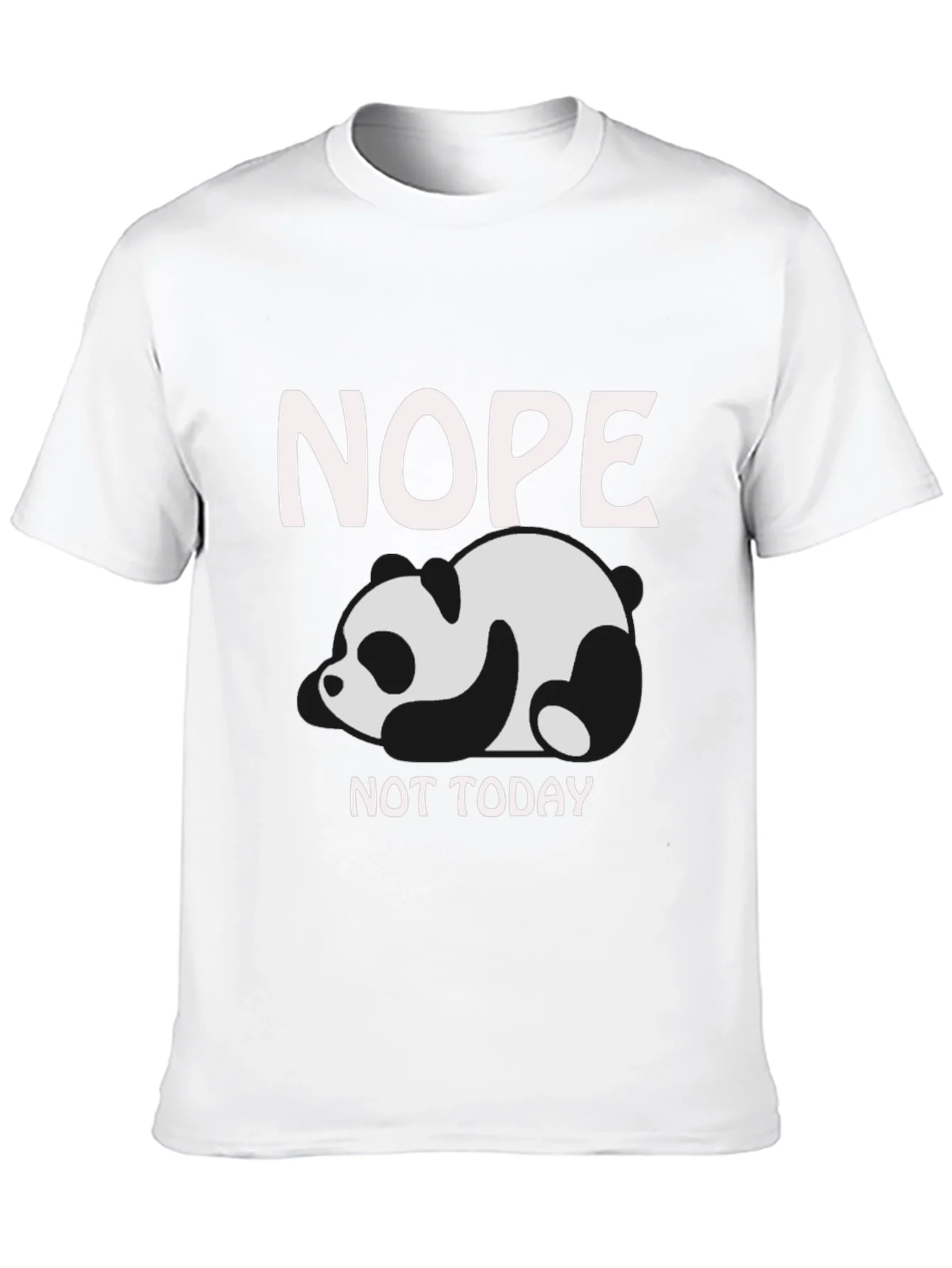 Nope Not Today Panda Graphic T-Shirt