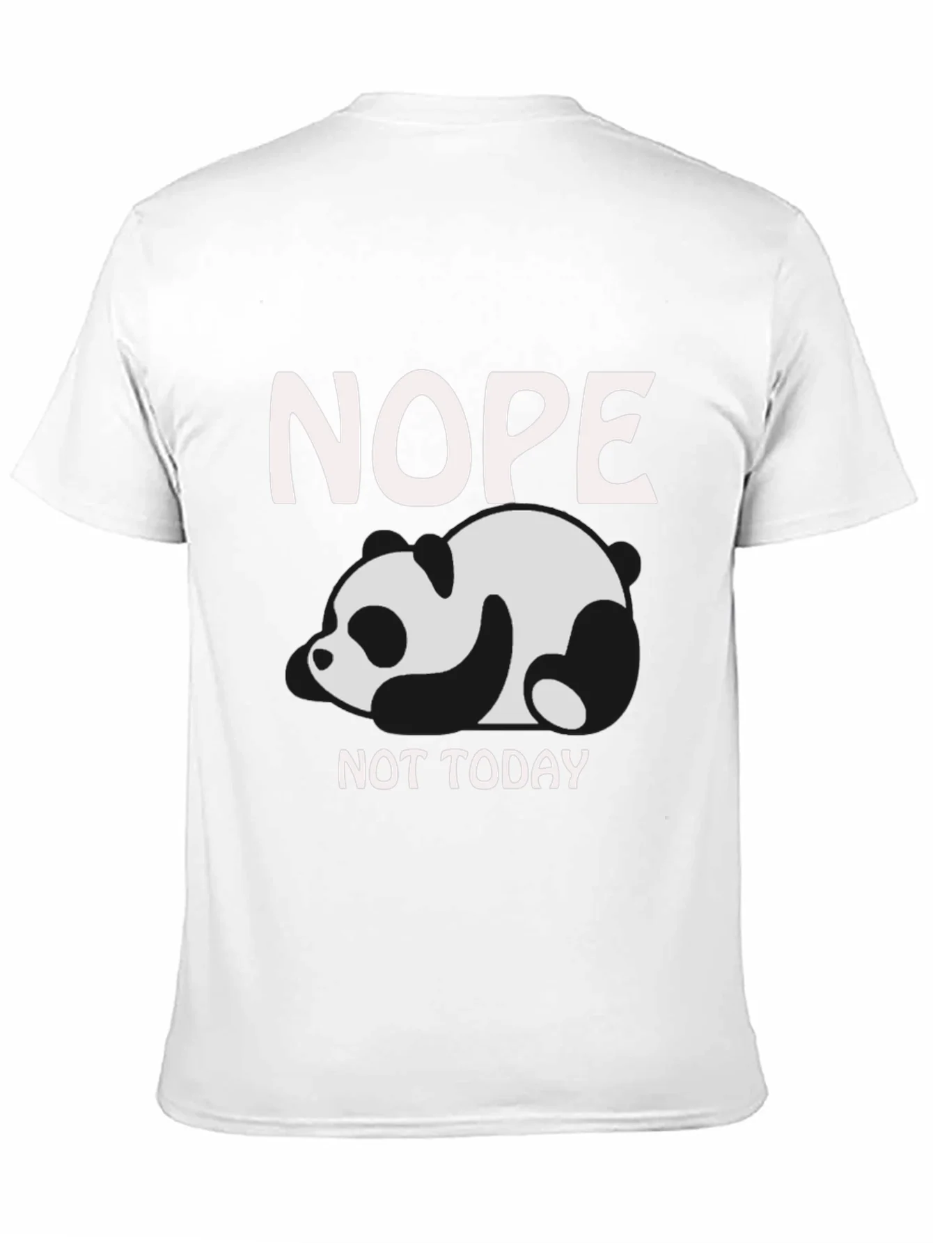 Nope Not Today Panda Graphic T-Shirt