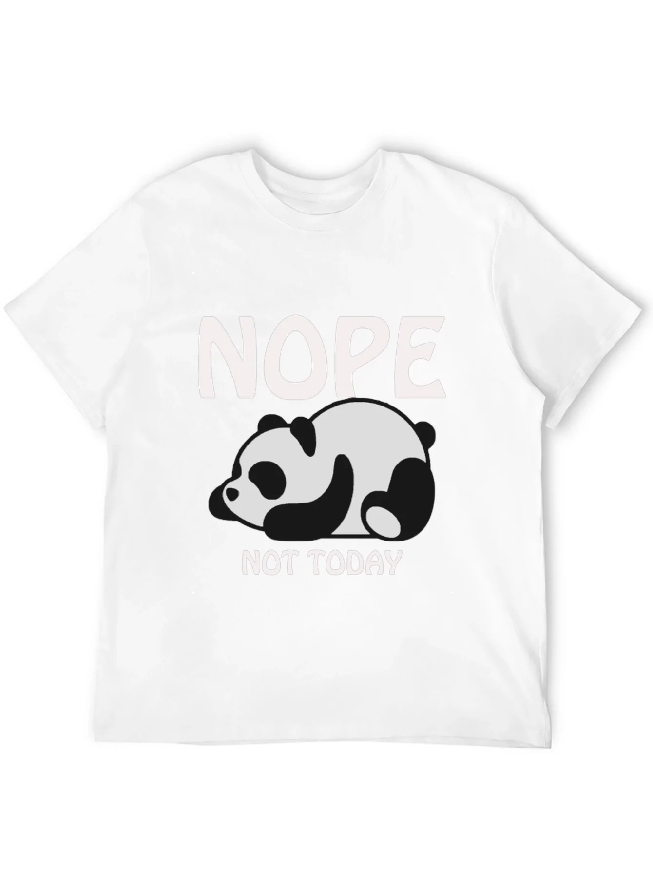 Nope Not Today Panda Graphic T-Shirt