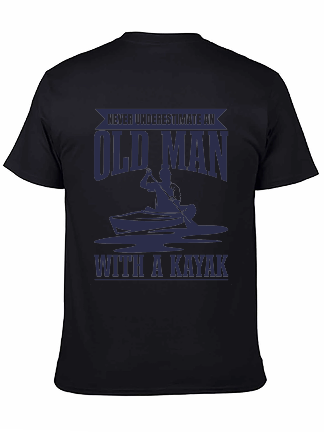 Old Man Kayak T-Shirt - Funny Graphic Tee