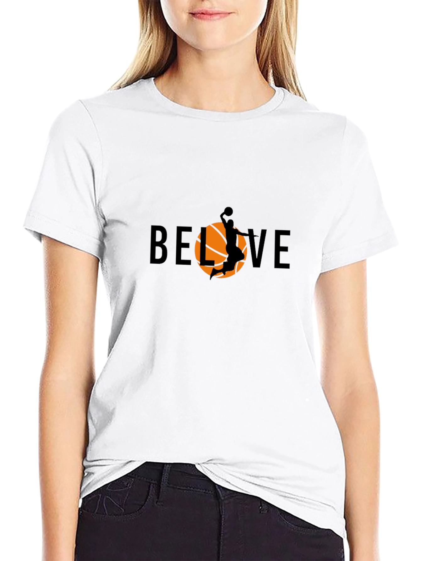 Believe Basketball Graphic Tee - Black