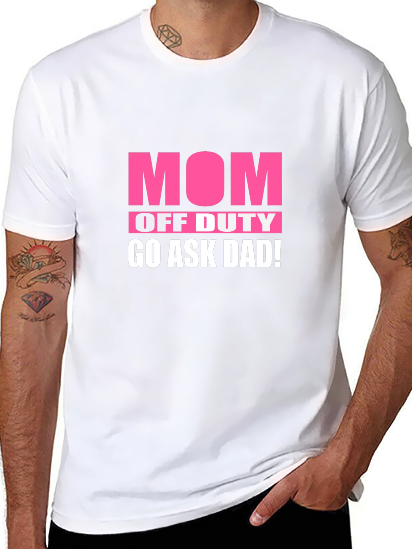 Mom Off Duty Graphic Tee - Ask Dad!
