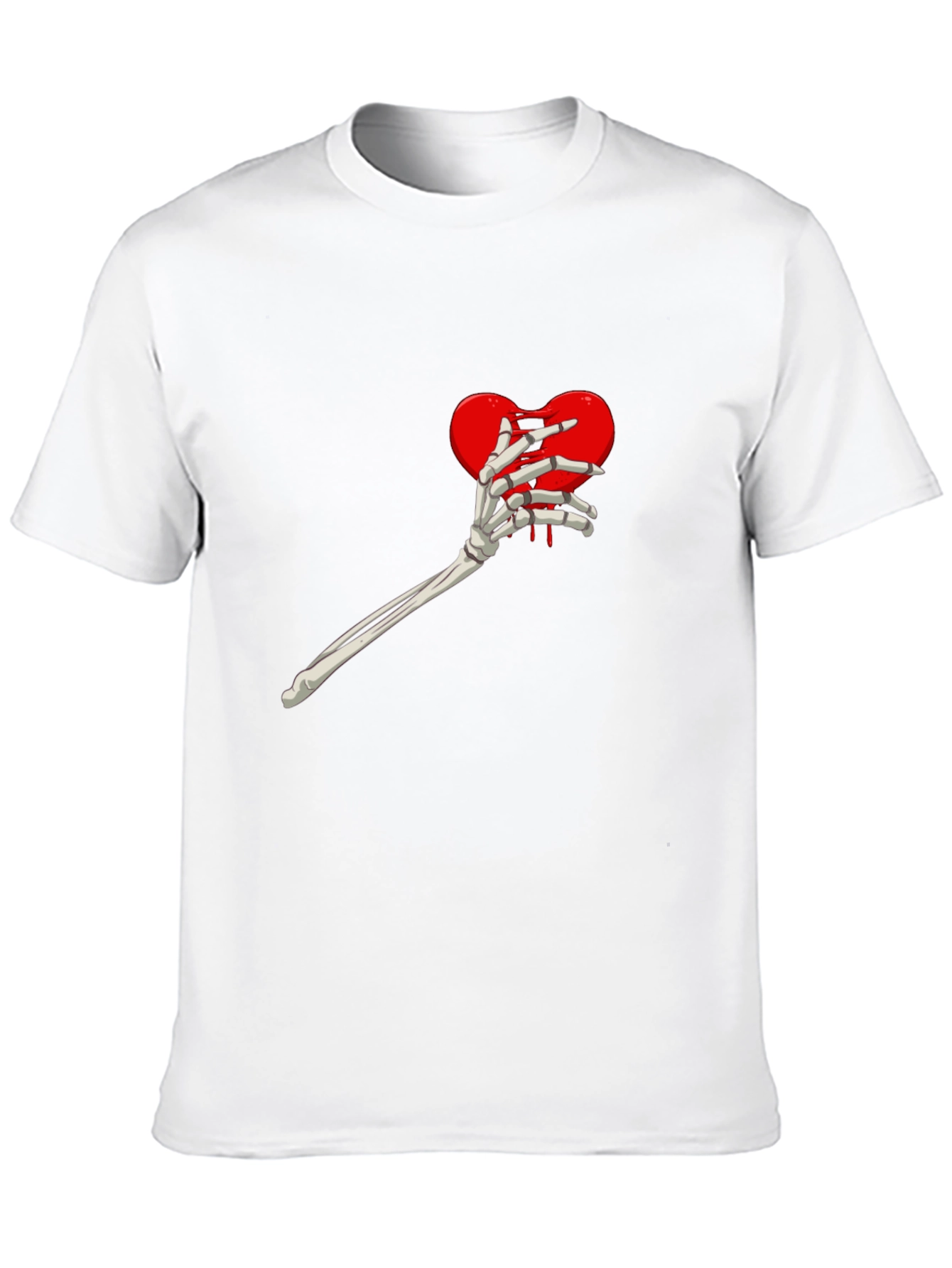 Heart Skeleton Hand Graphic Tee