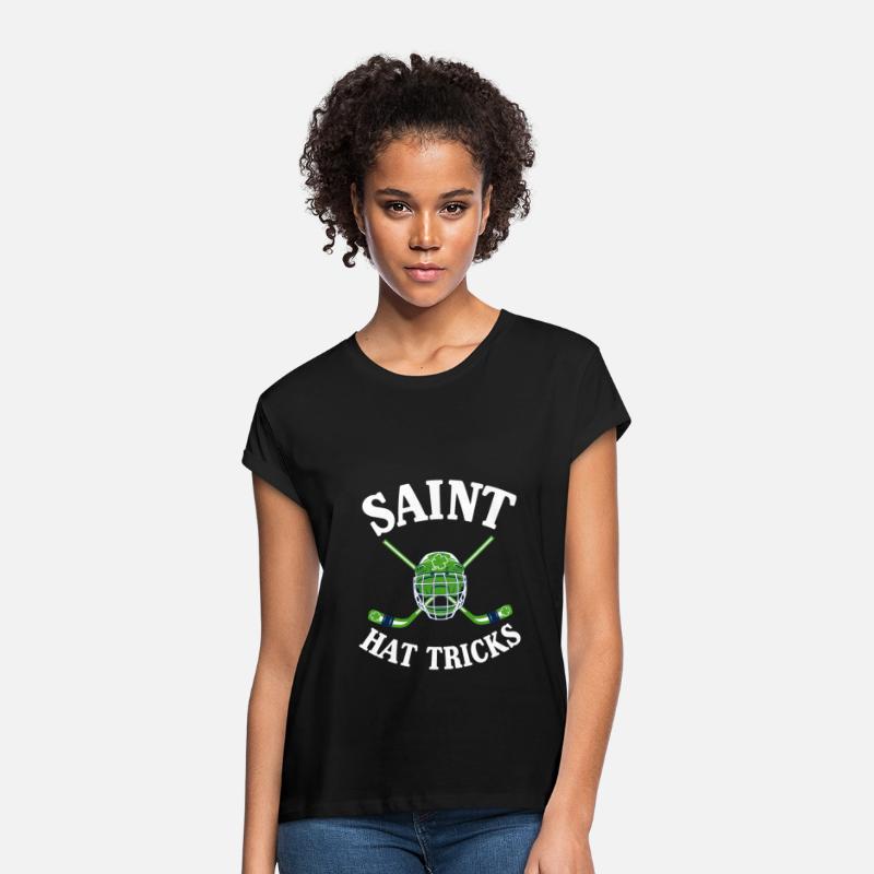 Saint Hat Tricks Funny Hockey Lovers Patty's Day