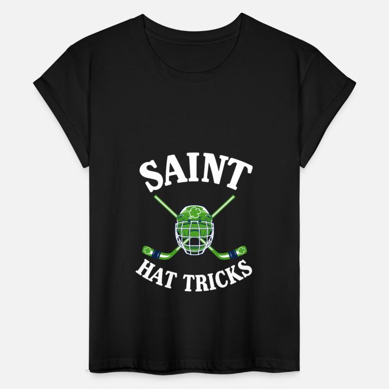 Saint Hat Tricks Funny Hockey Lovers Patty's Day