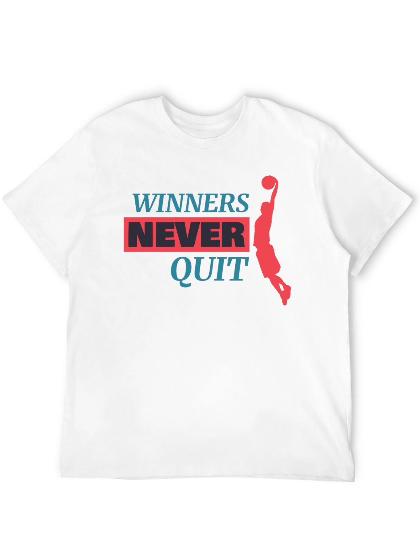 Winners Never Quit Graphic T-Shirt
