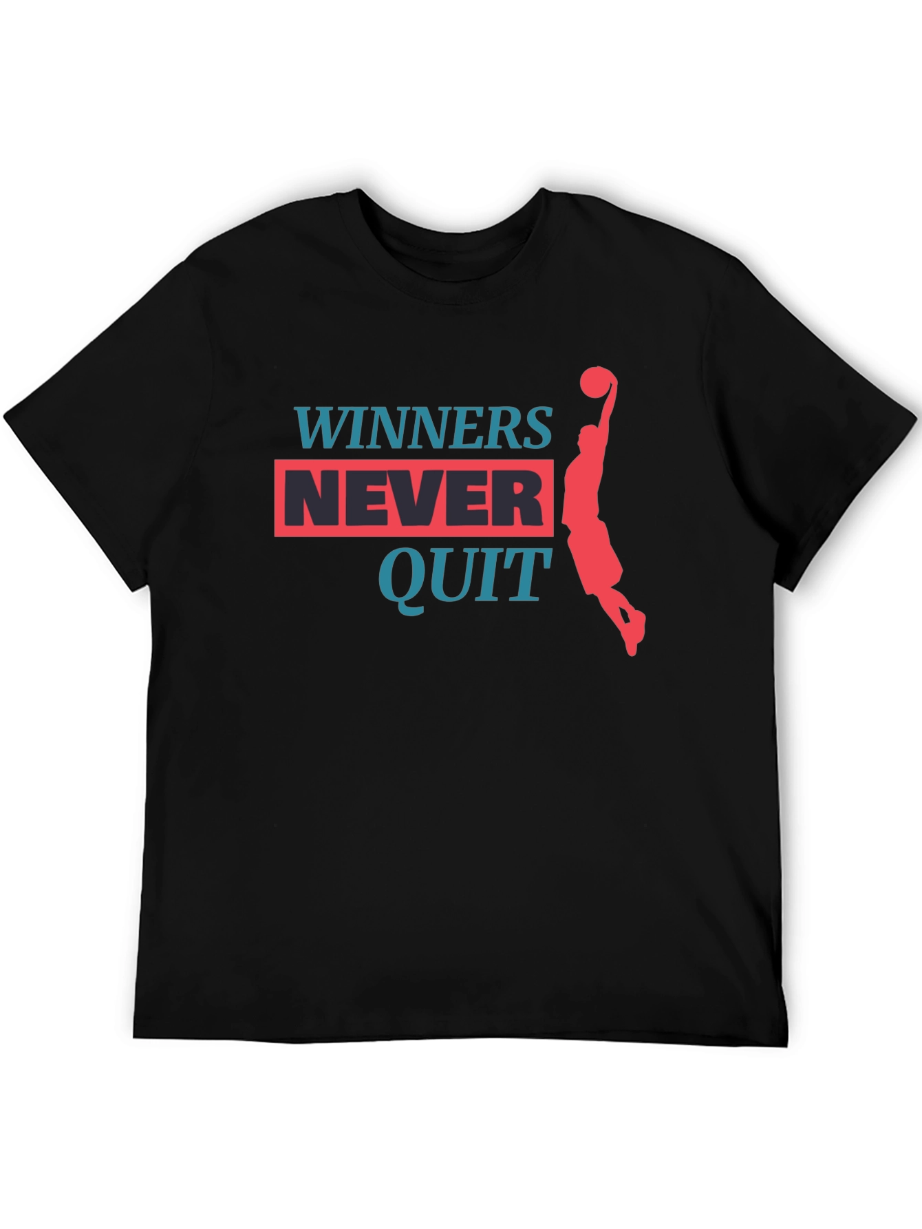Winners Never Quit Graphic T-Shirt