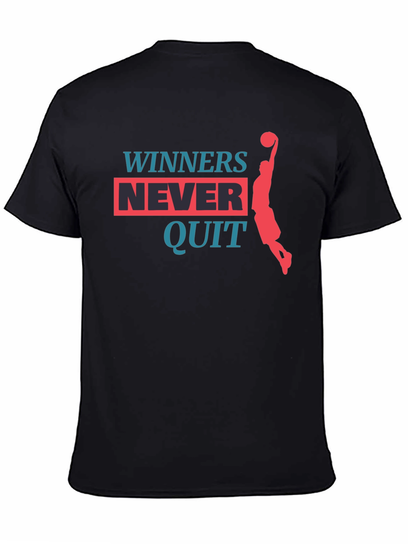 Winners Never Quit Graphic T-Shirt