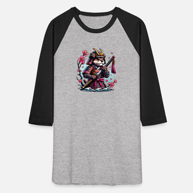 Samurai Otter with Blossoms and Katana