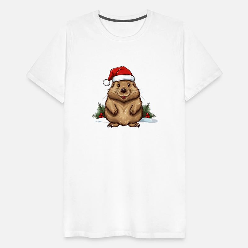 Santa Beaver For Christmas Lovers.