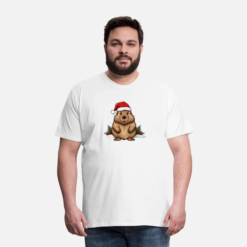 Santa Beaver For Christmas Lovers.
