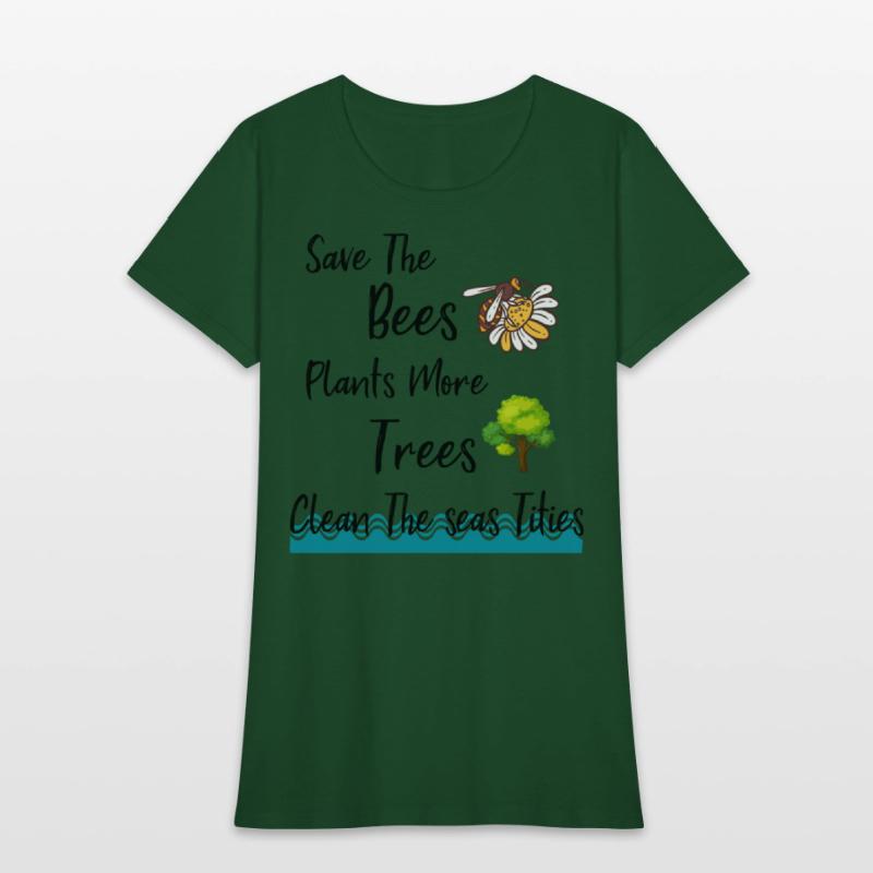 Save The Bees Plants More Trees Save The Seas