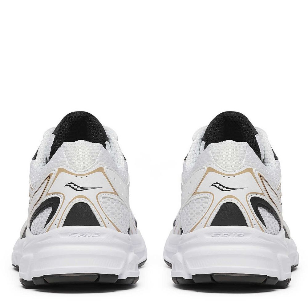 Saucony Women's Ride Millennium in White/Gold/Black