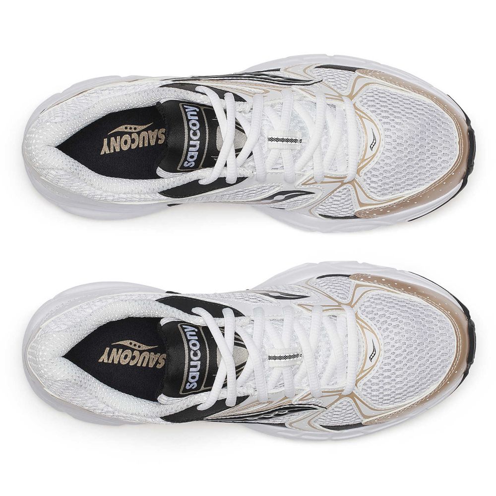 Saucony Women's Ride Millennium in White/Gold/Black