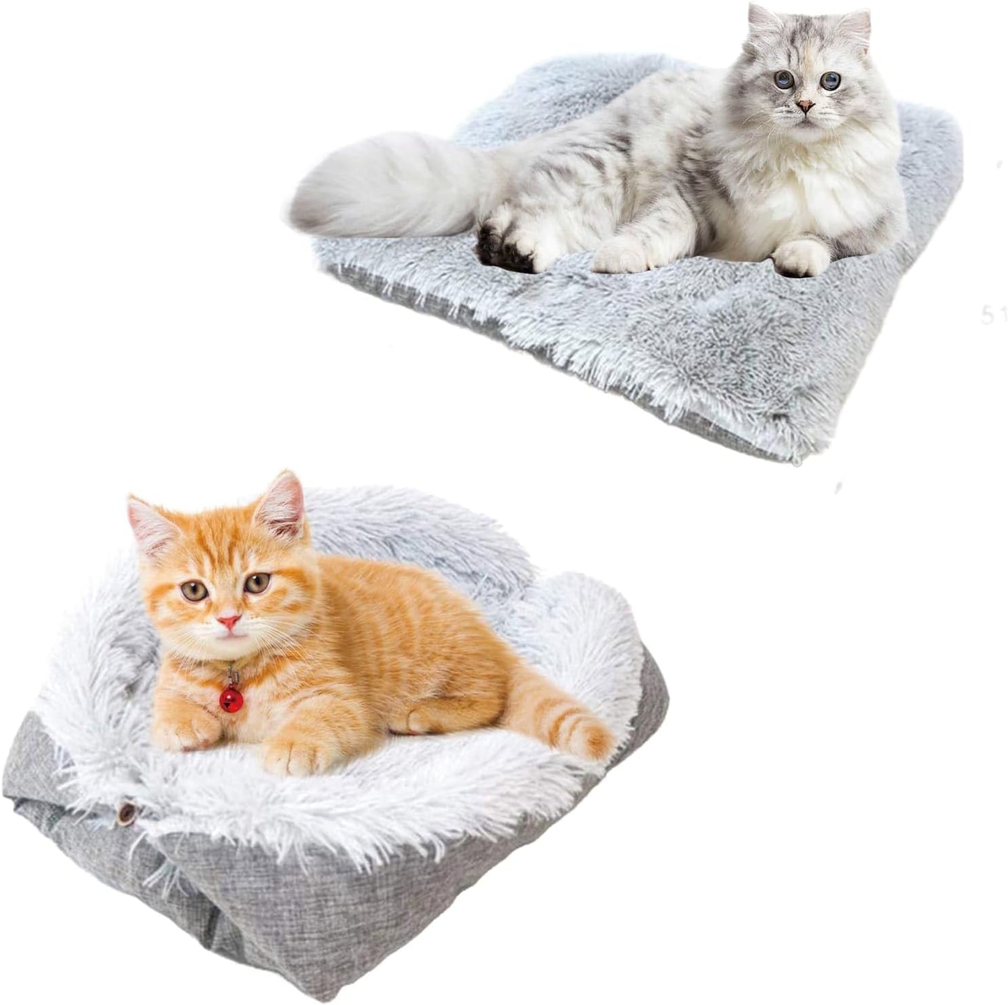 Self-Warming Cat and Dog Mat - Fluffy Plush Bed Ne - Best Seller