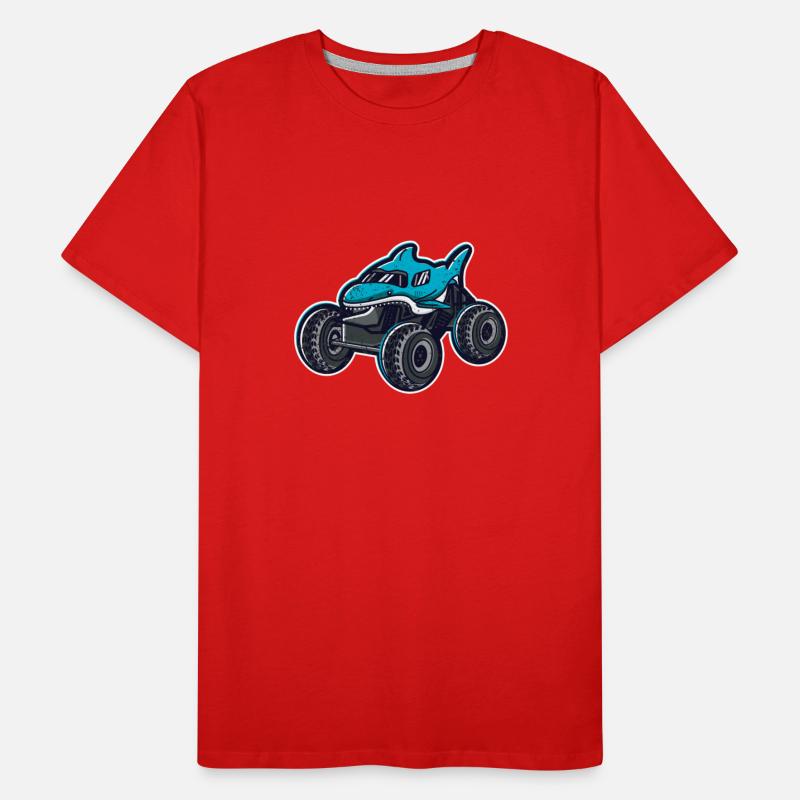 Shark Ocean Sea Wild Garage Car Monster Truck