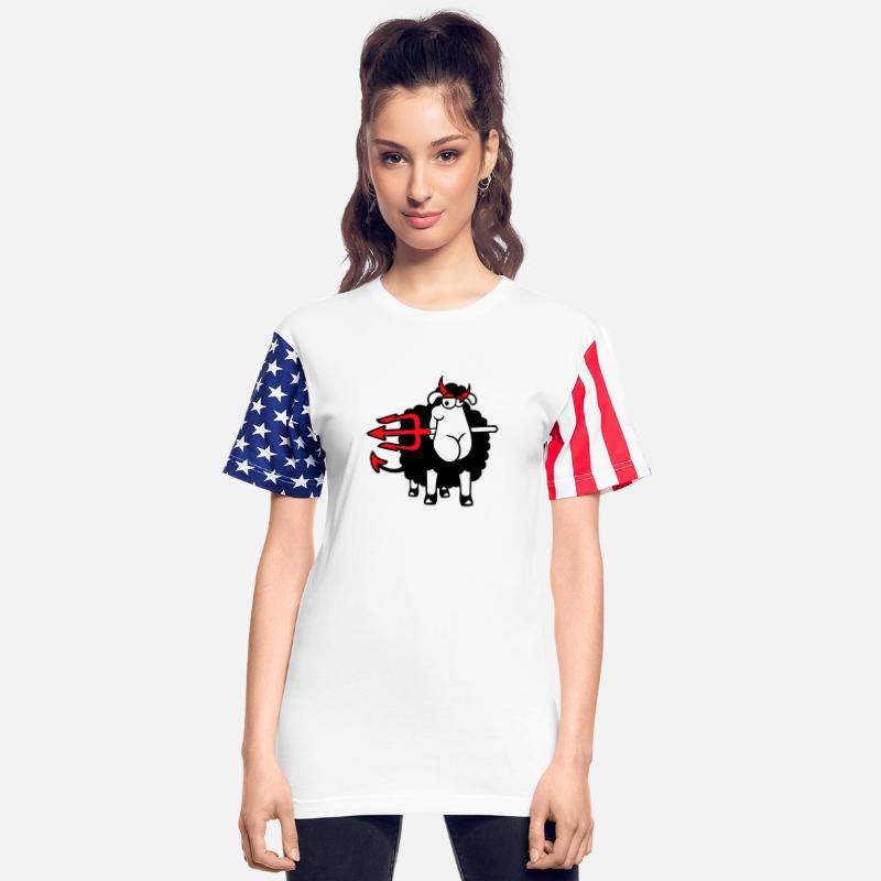 Sheep Devil Satan Hell Evil Trident Horns Cool Fun