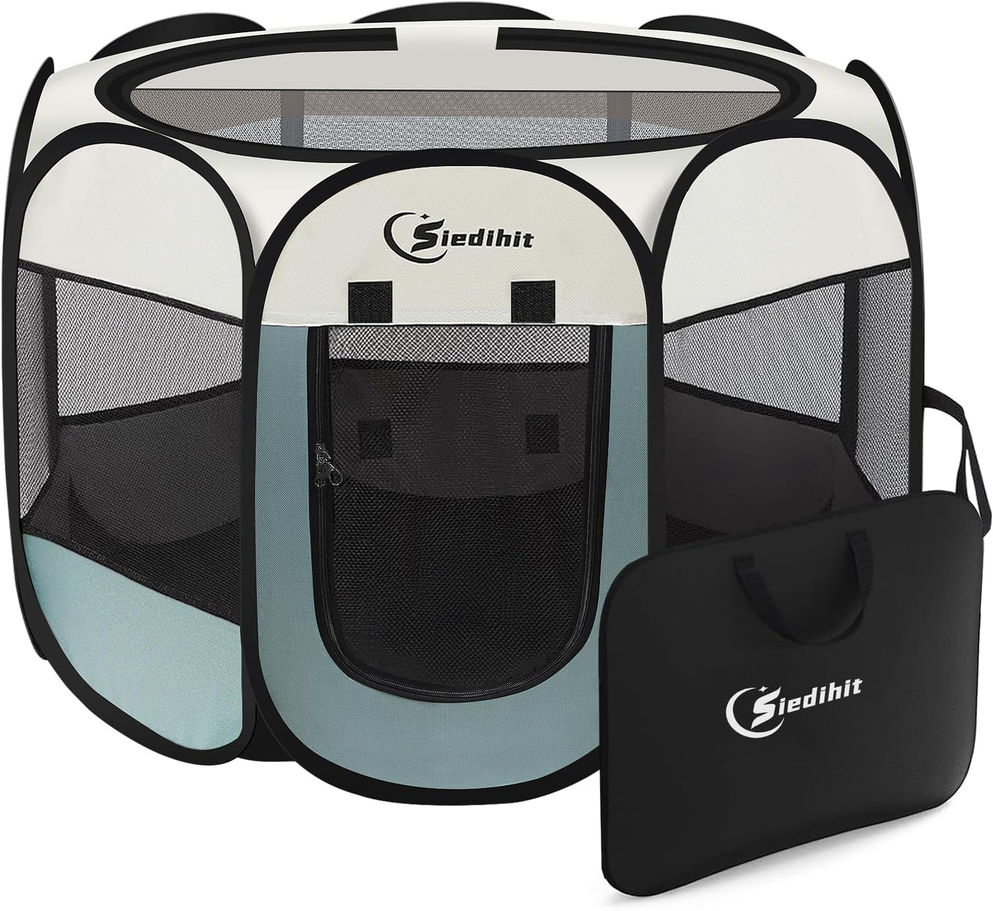 Siedihit Dog Cat Playpen, Puppy Pet Playpen Indoor - Latest Style