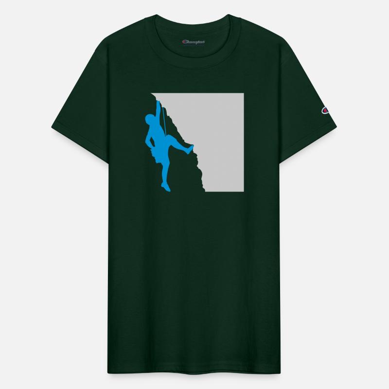 Silhouette rock climbing mountaineering