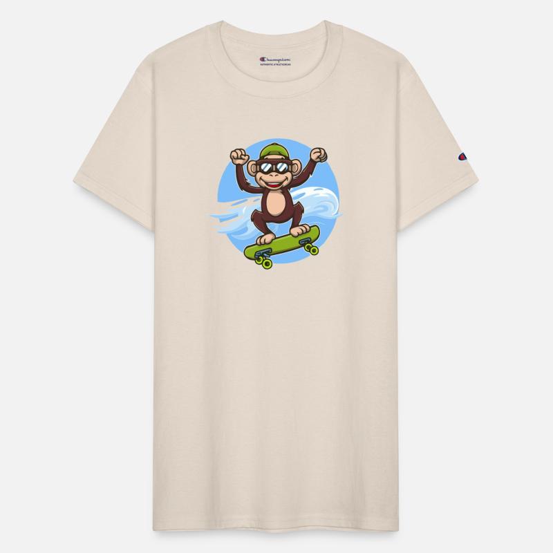 skateboarding chimp