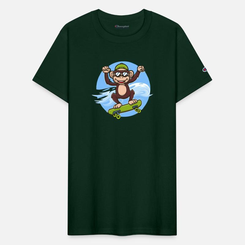 skateboarding chimp