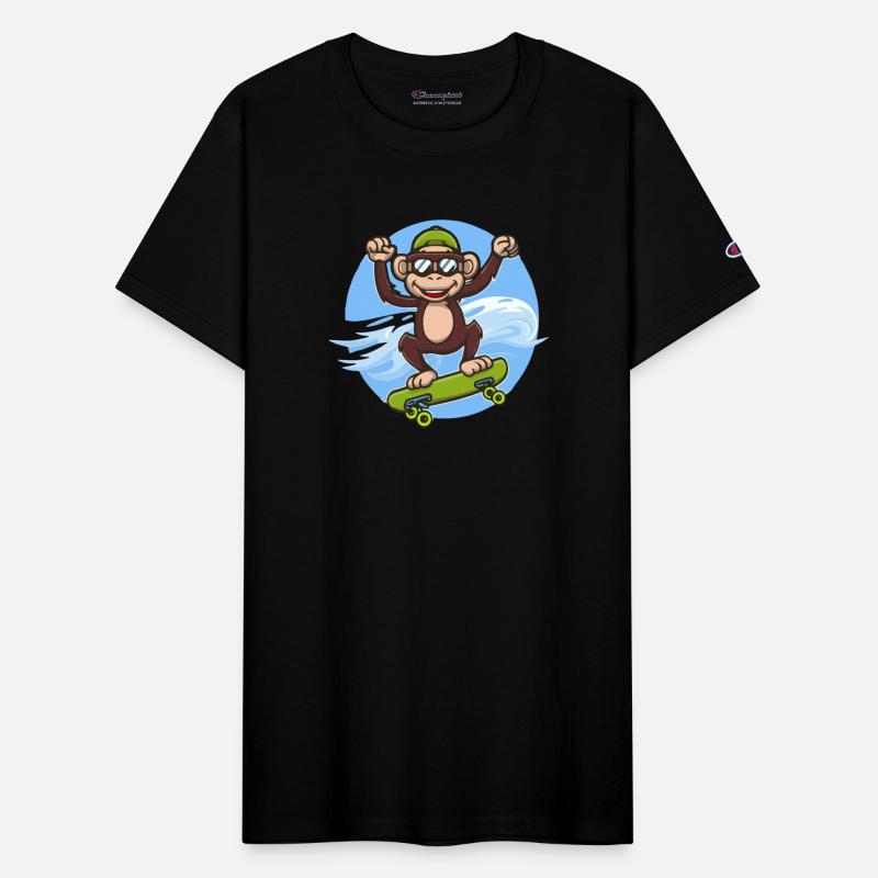 skateboarding chimp