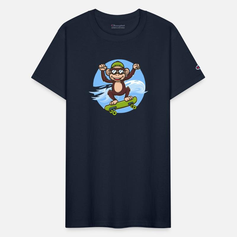 skateboarding chimp