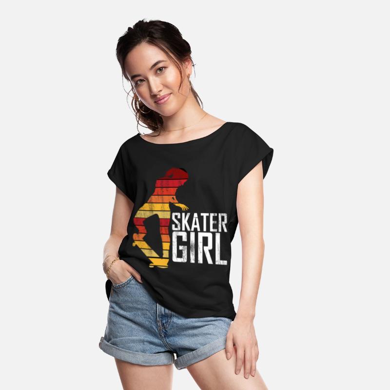 Skater Girl Skateboard Skateboarding