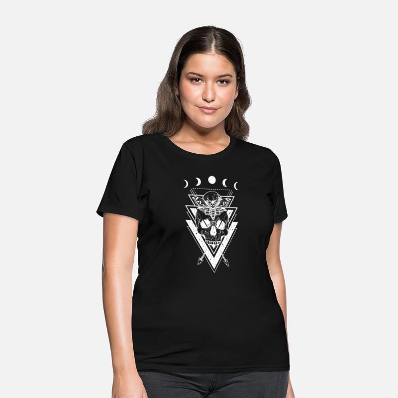Skull - Occult Goth Moon Phases