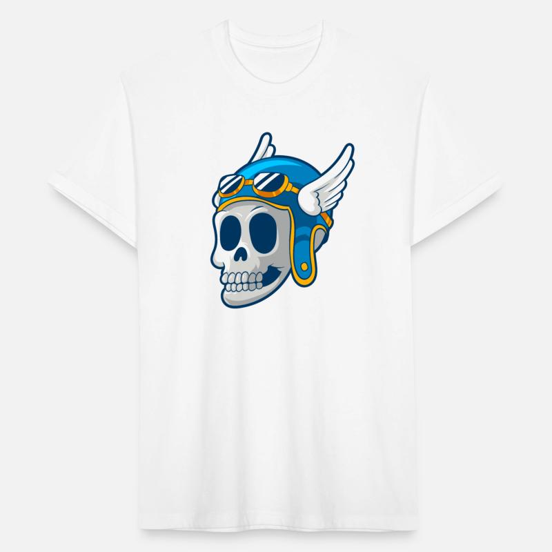 Skull with winged Helmet