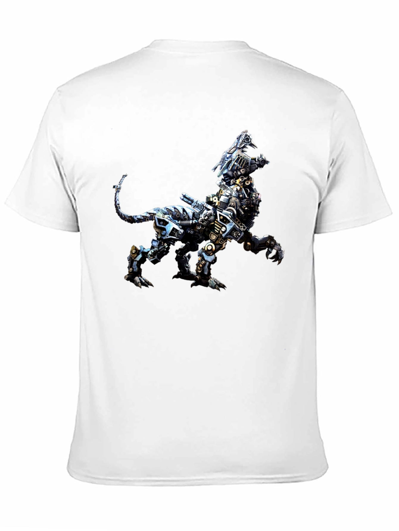 Robotic Lion Graphic Tee - Cool Animal Print Shirt