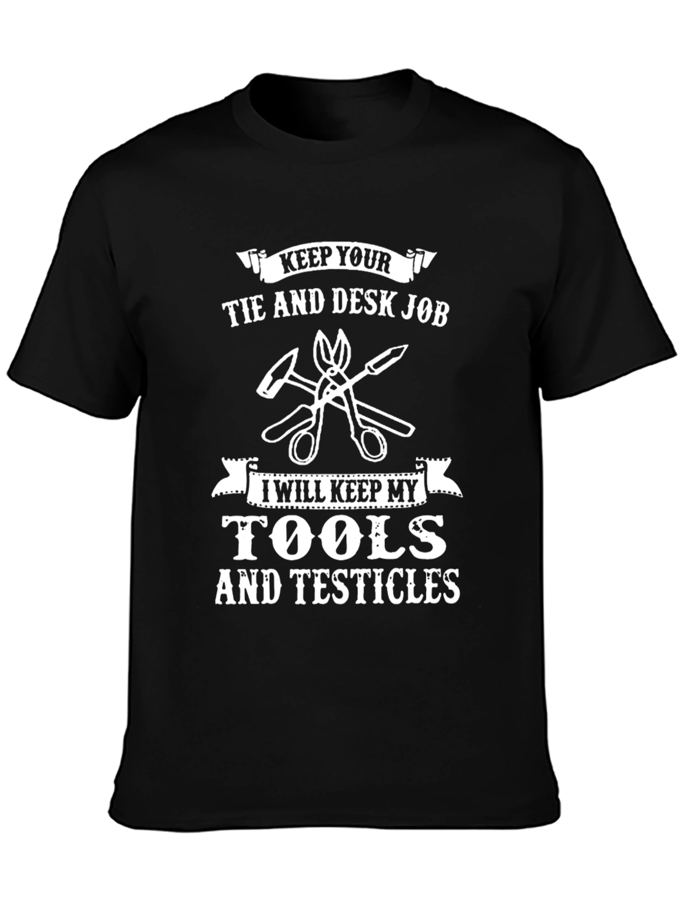 Tools and Testicles Graphic T-Shirt