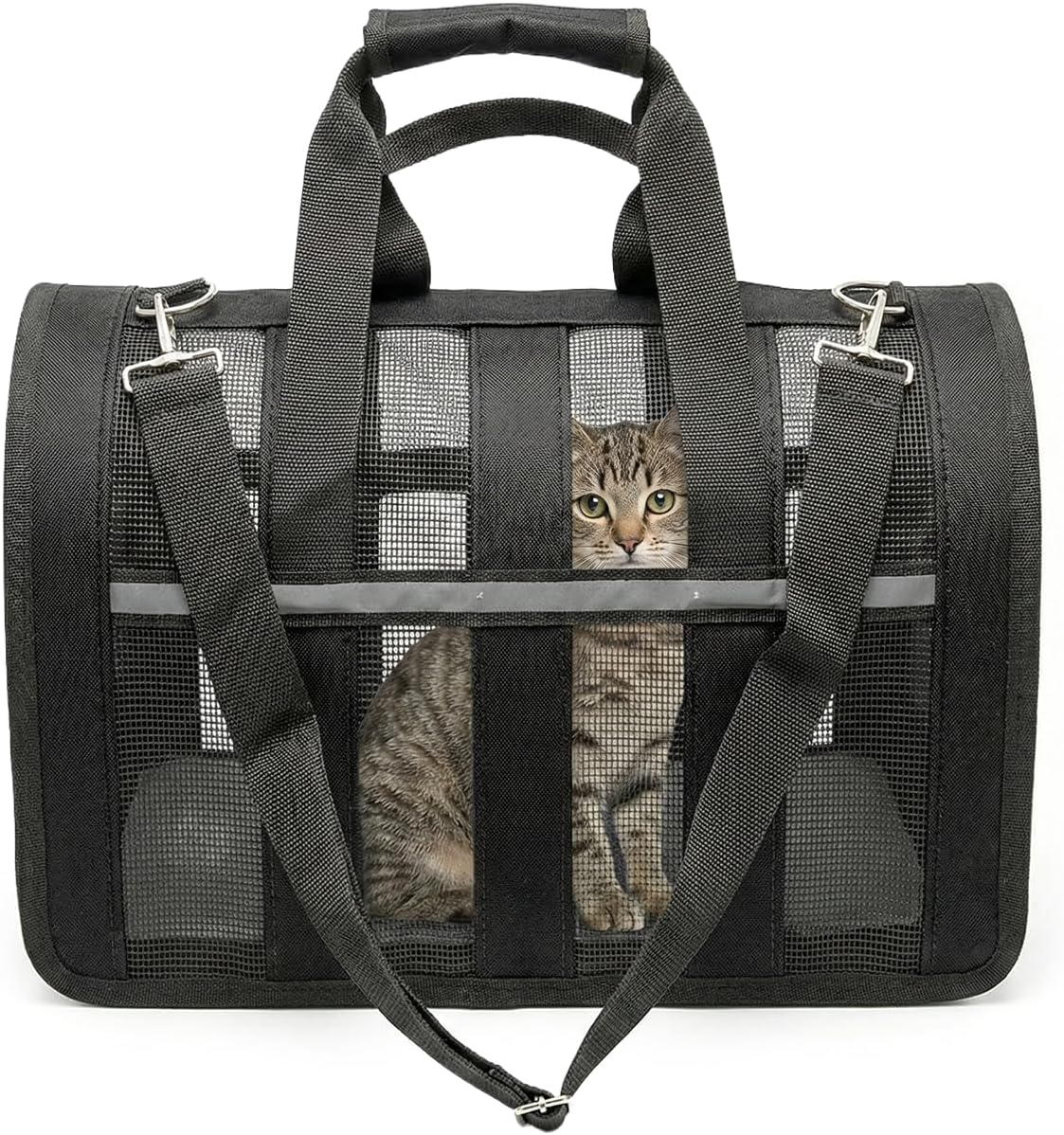 Small Black Soft Sided Pet Travel Carrier Bag | Br - Best Seller