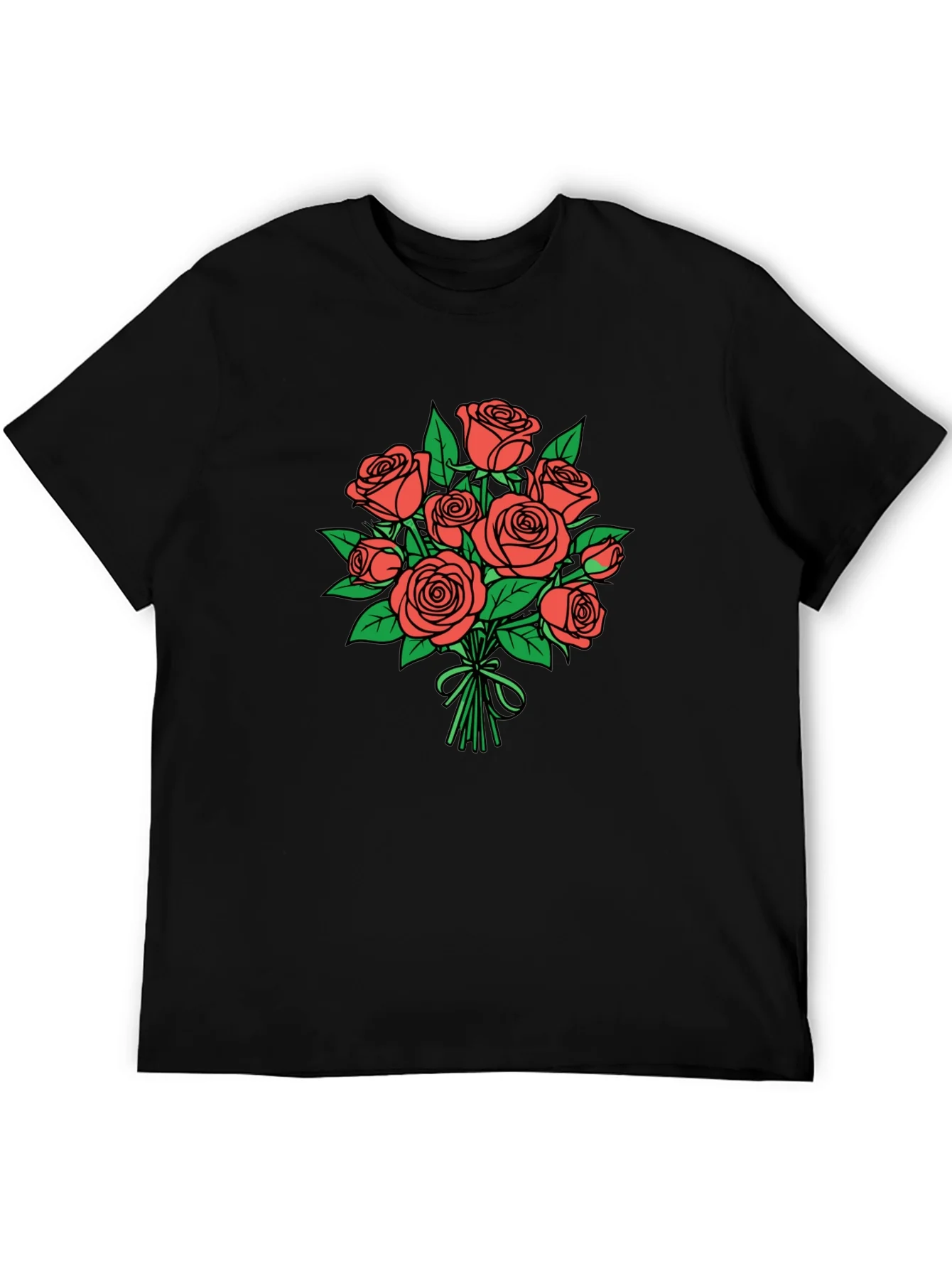 Floral Bouquet Graphic Tee - Stylish Casual Wear