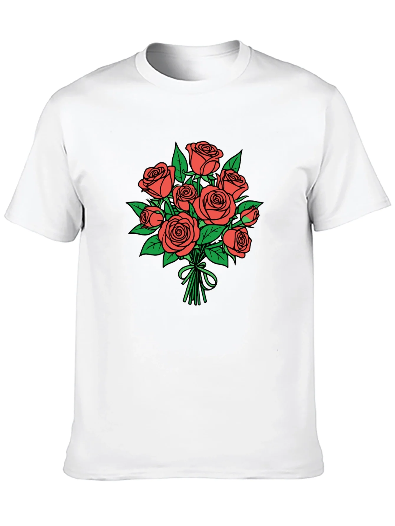 Floral Bouquet Graphic Tee - Stylish Casual Wear