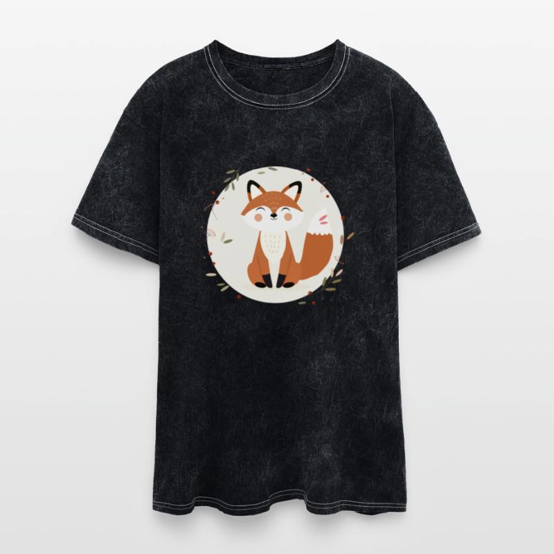 Smiling Fox - Playful Nature Illustration