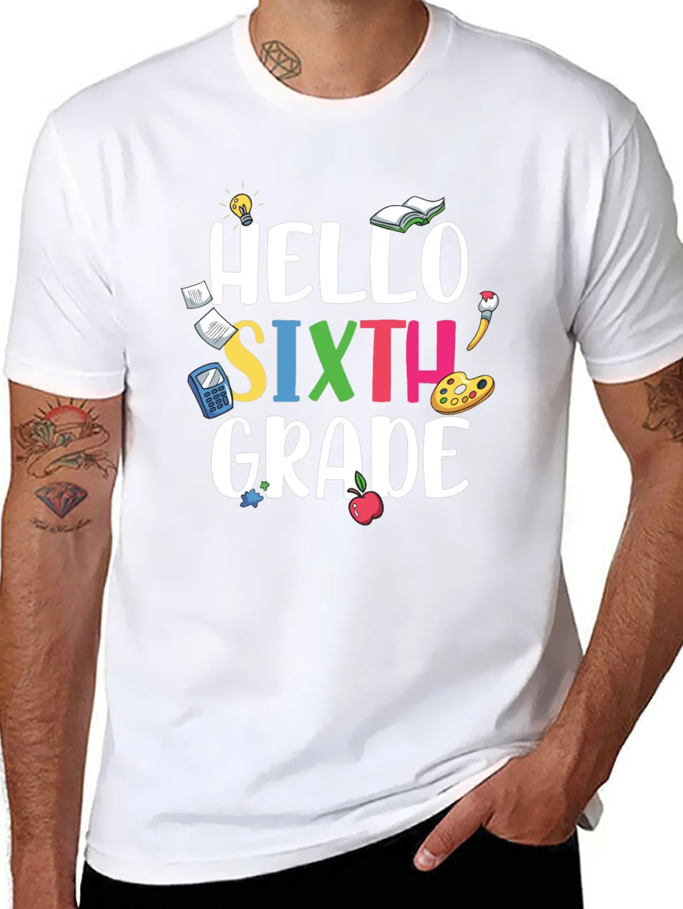 Hello Sixth Grade T-Shirt - Back to School